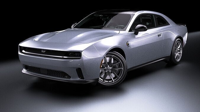 Dodge Charger Daytona 2025 Low-poly 3D model