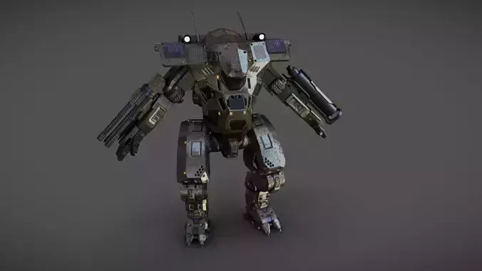 Mech 11 - Read Description Low-poly 3D model
