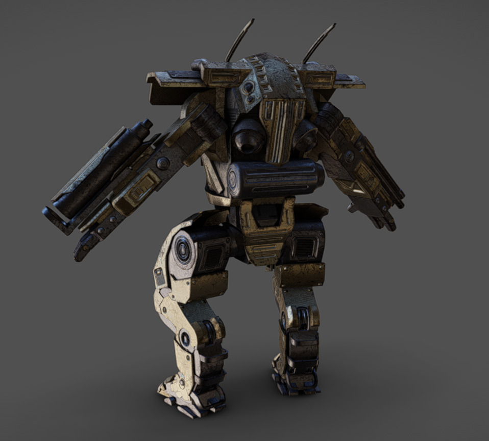 Mech 11 - Read Description Low-poly 3D model_3