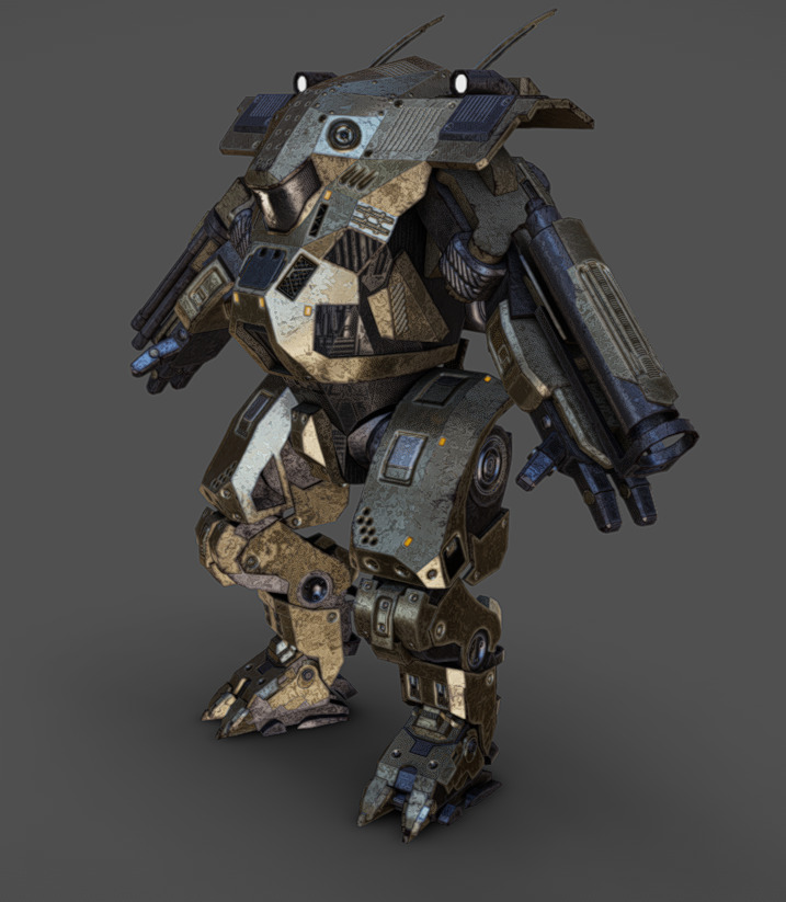 Mech 11 - Read Description Low-poly 3D model_2
