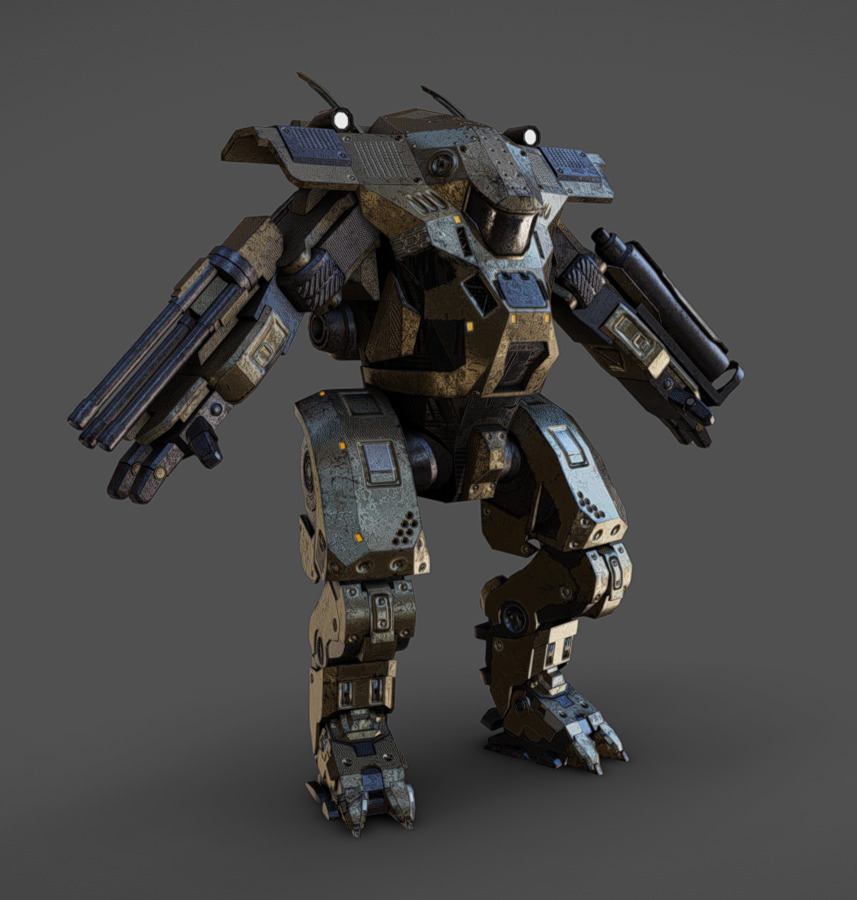 Mech 11 - Read Description Low-poly 3D model_1
