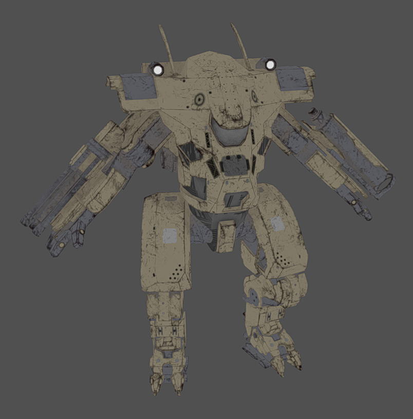 Mech 11 - Read Description Low-poly 3D model_8
