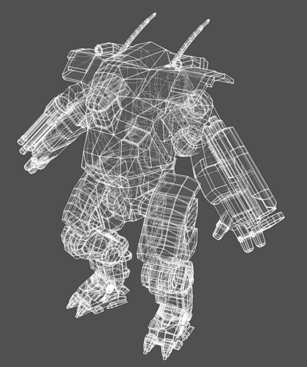 Mech 11 - Read Description Low-poly 3D model_15