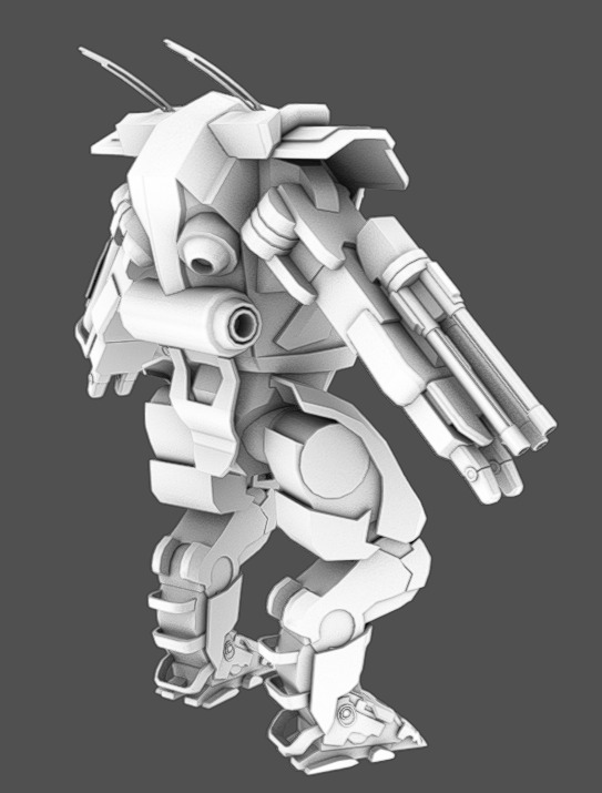 Mech 11 - Read Description Low-poly 3D model_11
