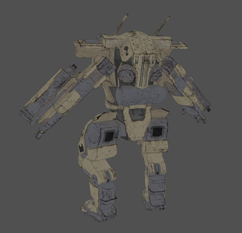 Mech 11 - Read Description Low-poly 3D model_9