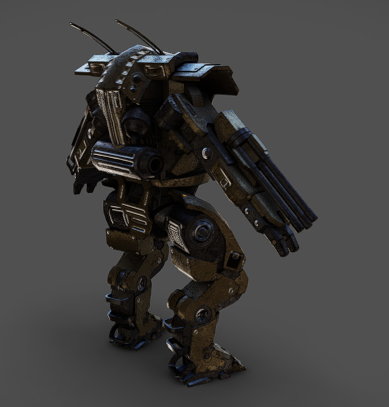 Mech 11 - Read Description Low-poly 3D model_4
