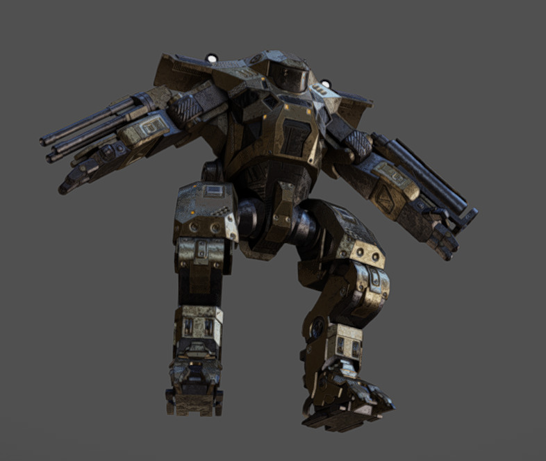 Mech 11 - Read Description Low-poly 3D model_6