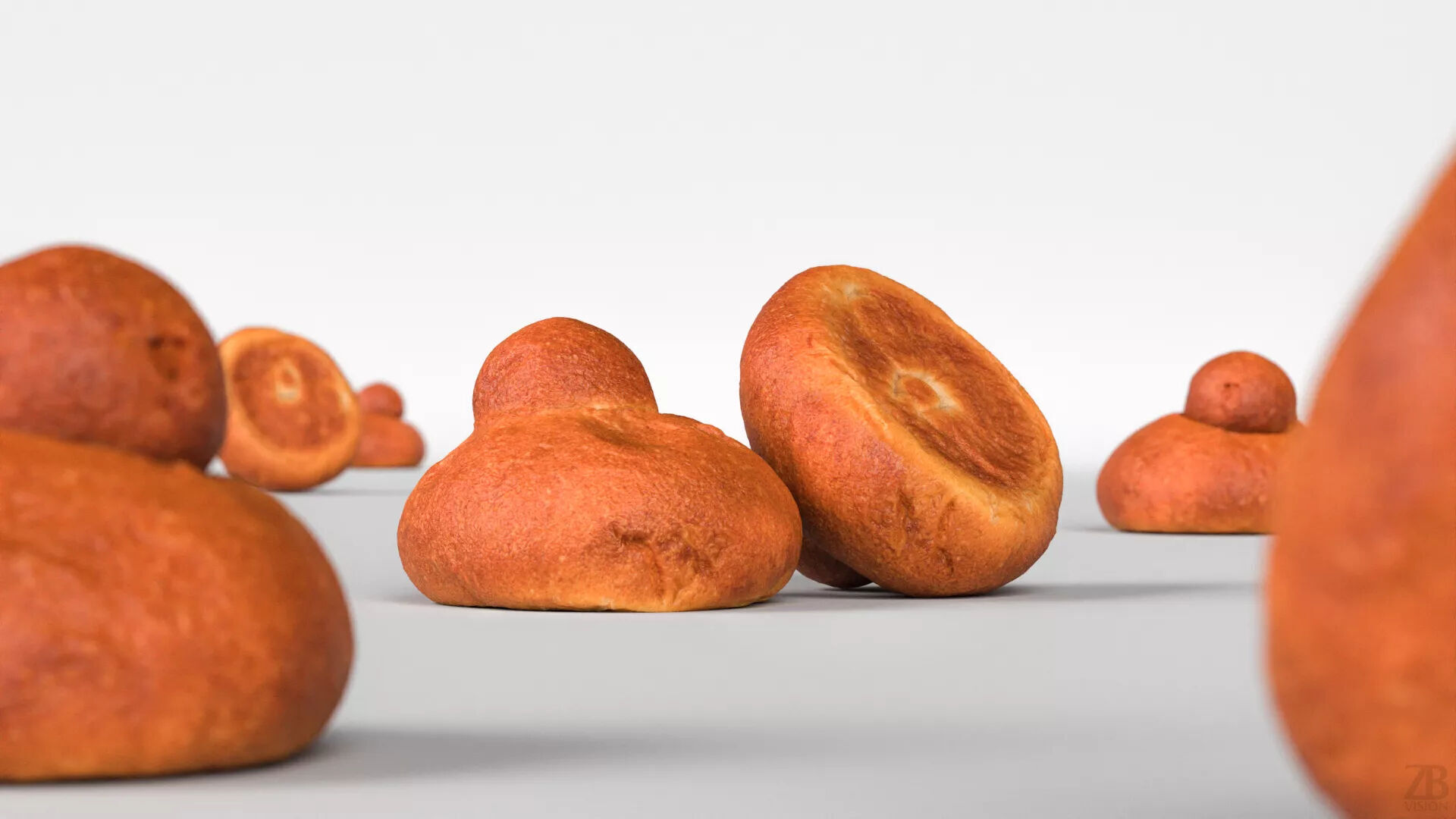 Brioche 3D model_1