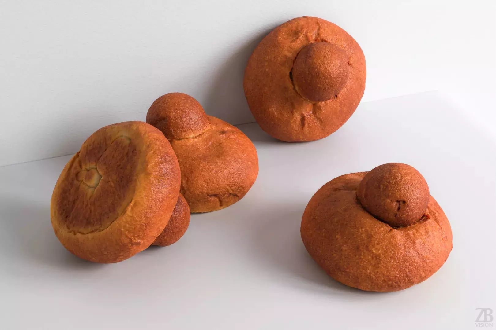 Brioche 3D model_0