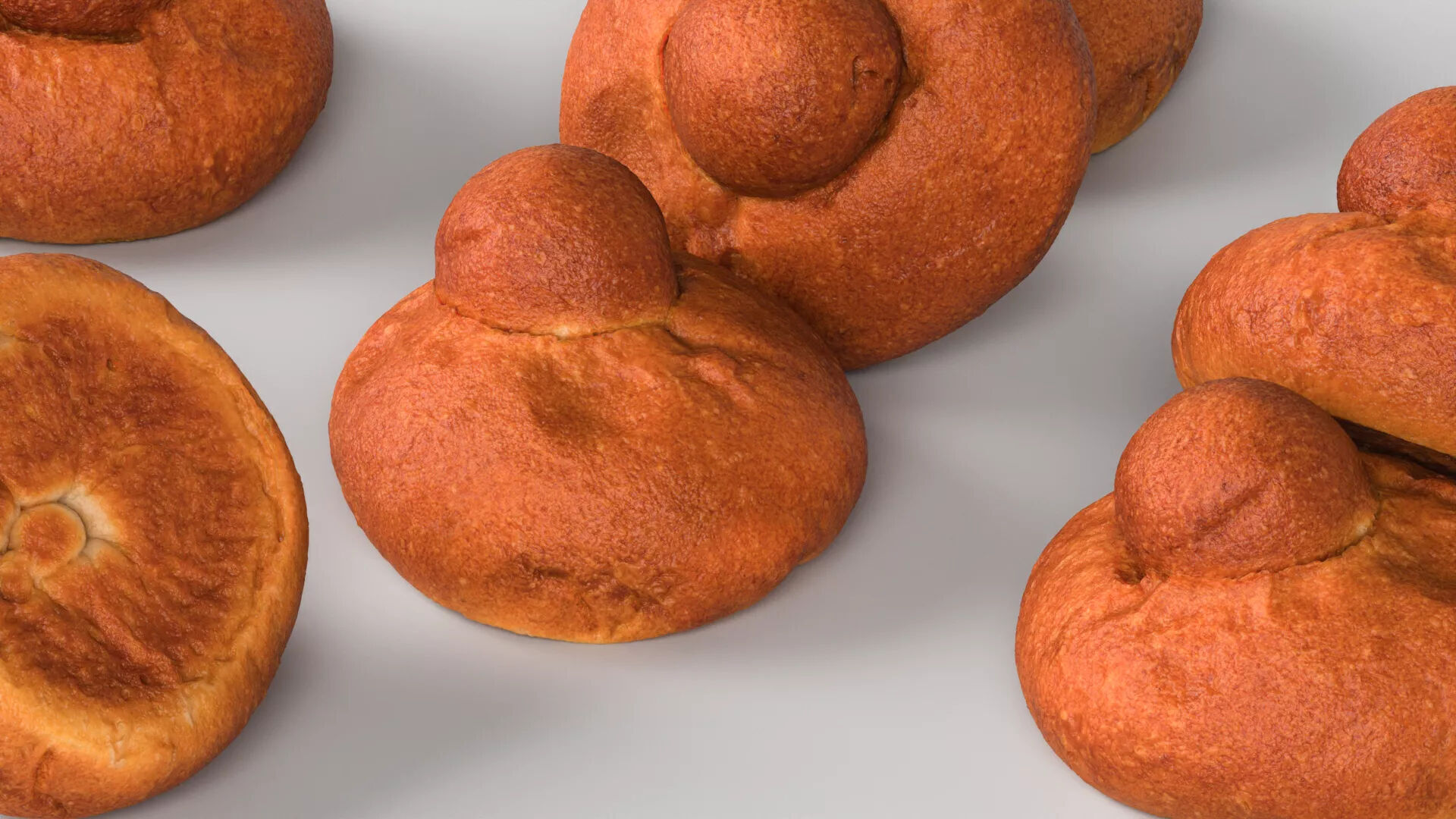 Brioche 3D model_2