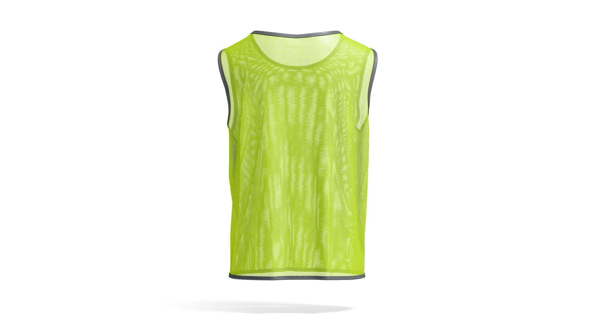 Green Football Team Practice Vest - soccer for training uniform 3D model_2