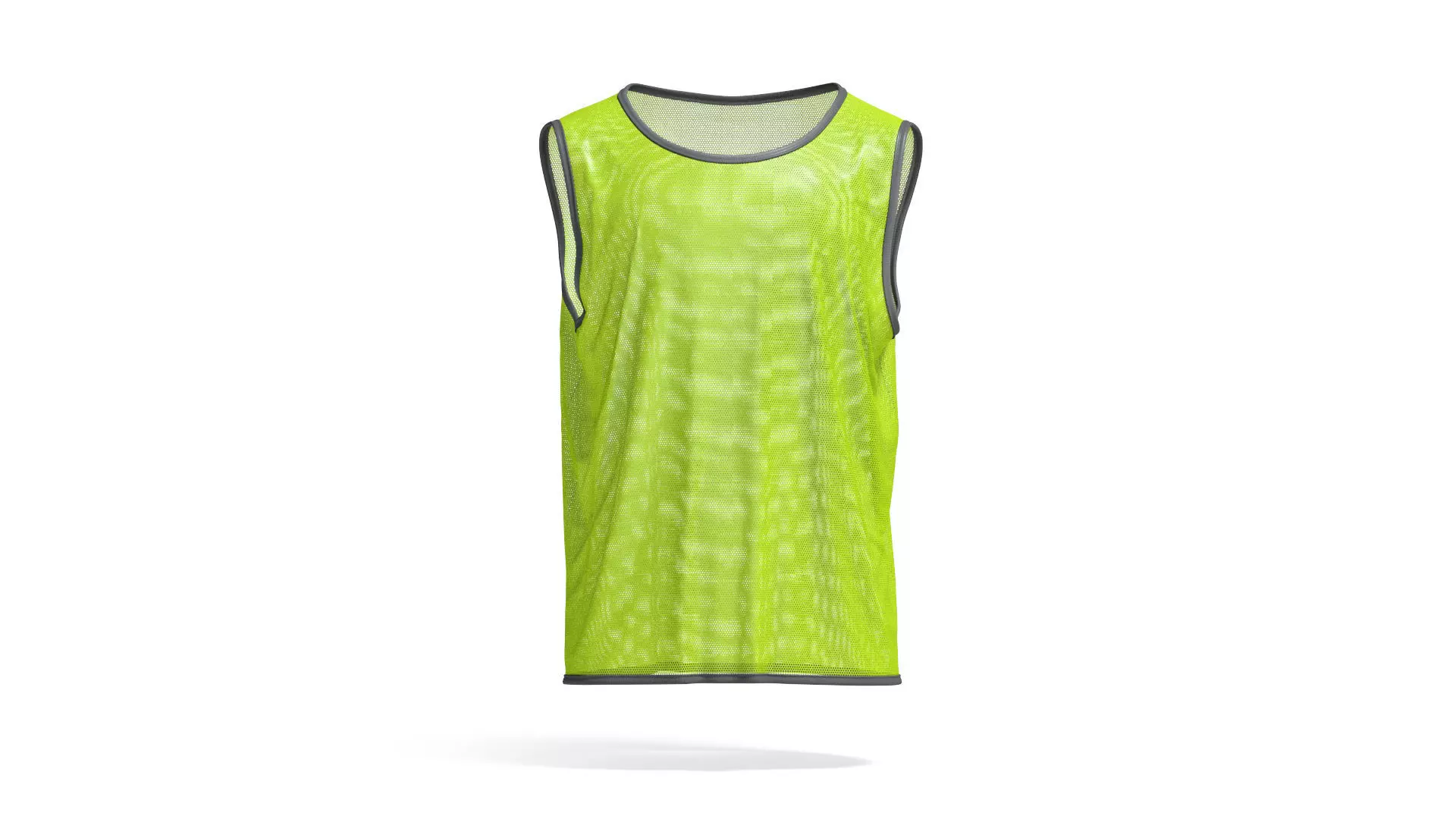 Green Football Team Practice Vest - soccer for training uniform 3D model_0