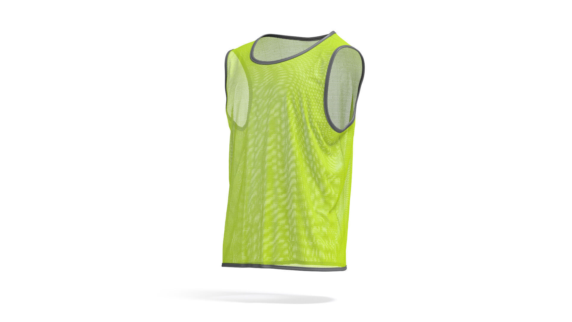 Green Football Team Practice Vest - soccer for training uniform 3D model_1