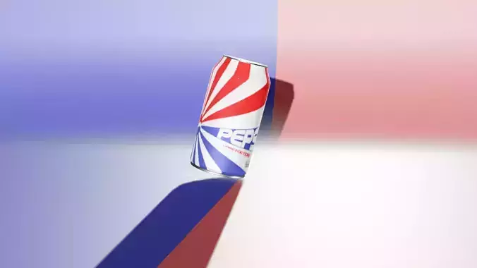 Unique pepsi soda can
