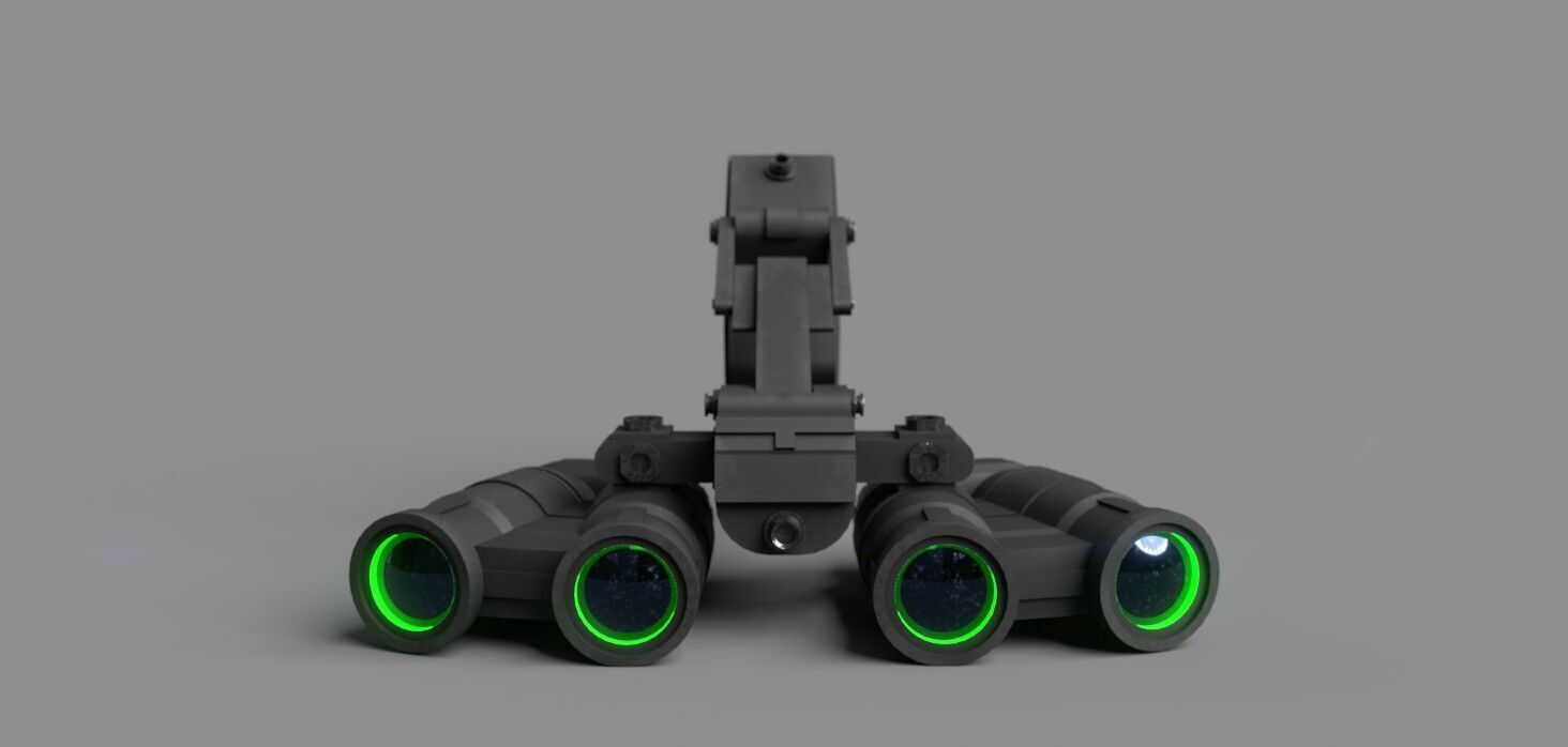 Night Vision Goggles 3d Model Low-poly 3D model_9