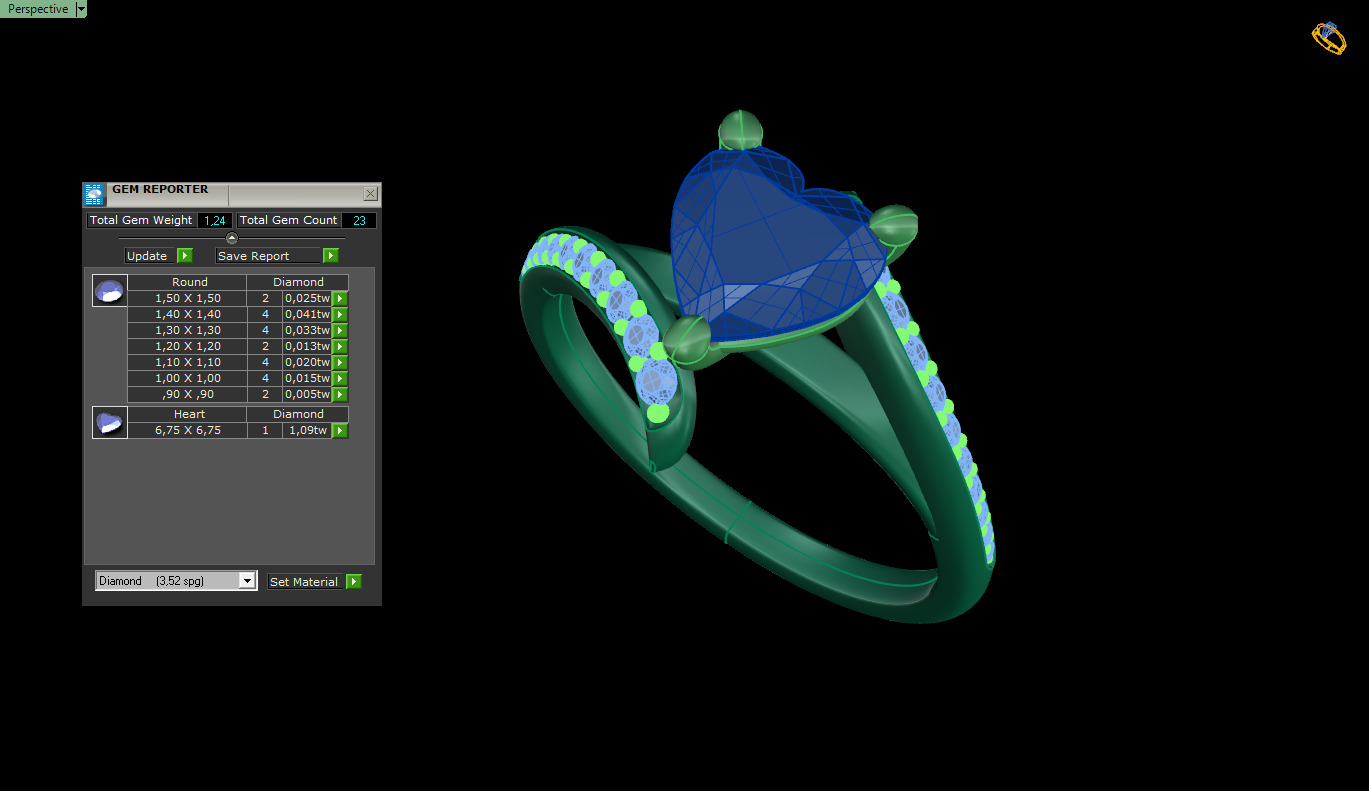 Women Solitaire 6779 3D print model_6