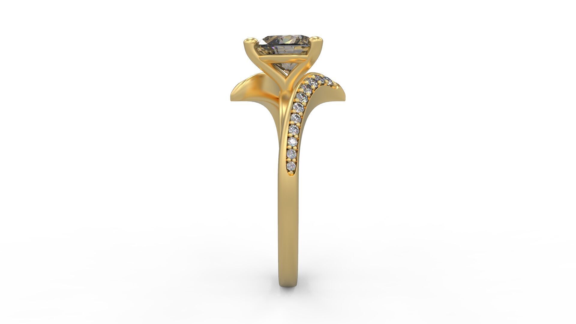 Women Solitaire 6779 3D print model_2