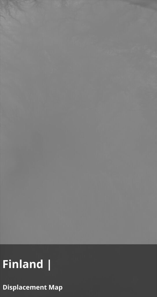 Finland FBX 3D printable mesh and Displacement 9k Maps Texture_1