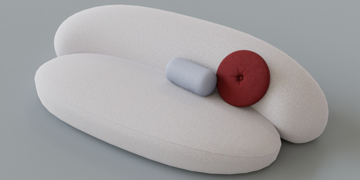 Luna Sofa 3D model_3