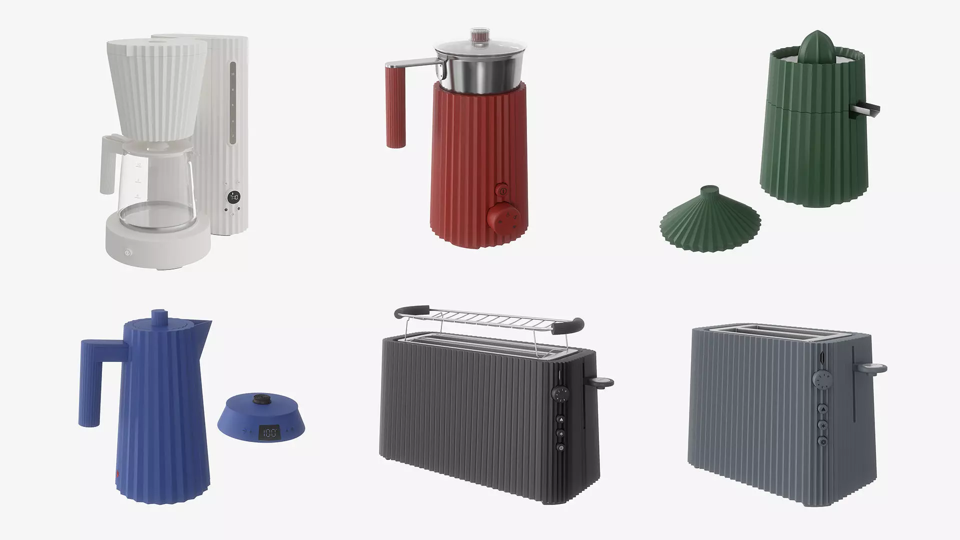 Alessi kitchen appliances Low-poly 3D model