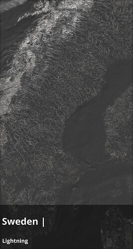 Sweden Satellite Night and OldStyle and Lightning 10k  Maps Texture