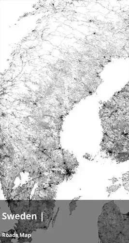 Sweden Water Roads and Buildings 10k High resolution Maps Texture