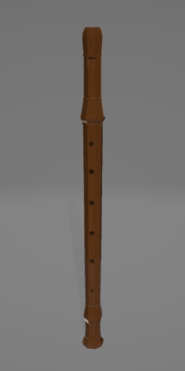 Wind Instruments Low-Poly Low-poly 3D model_9