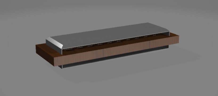 Wind Instruments Low-Poly Low-poly 3D model_5