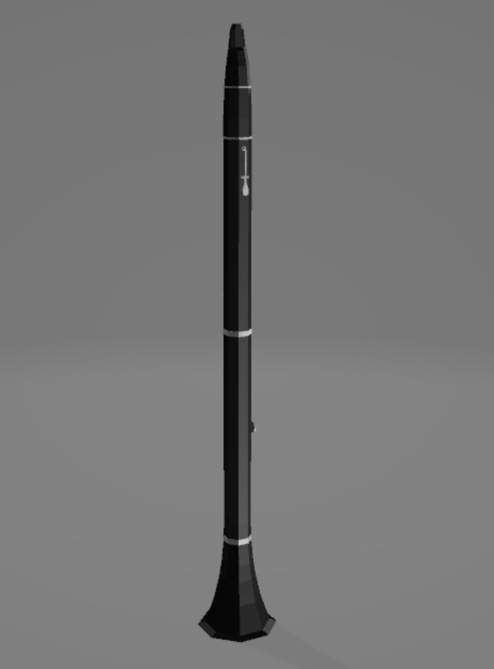 Wind Instruments Low-Poly Low-poly 3D model_2