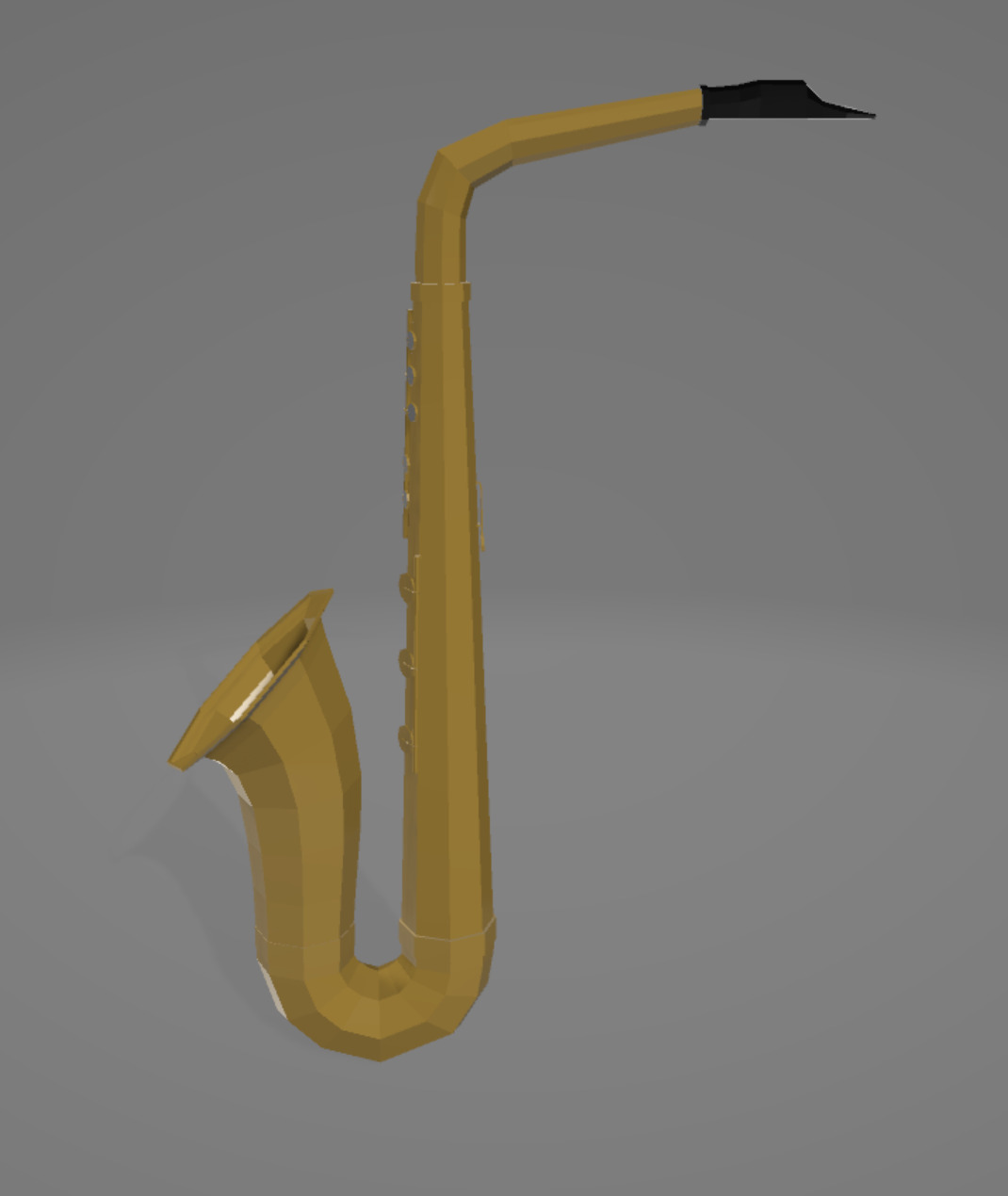 Wind Instruments Low-Poly Low-poly 3D model_11