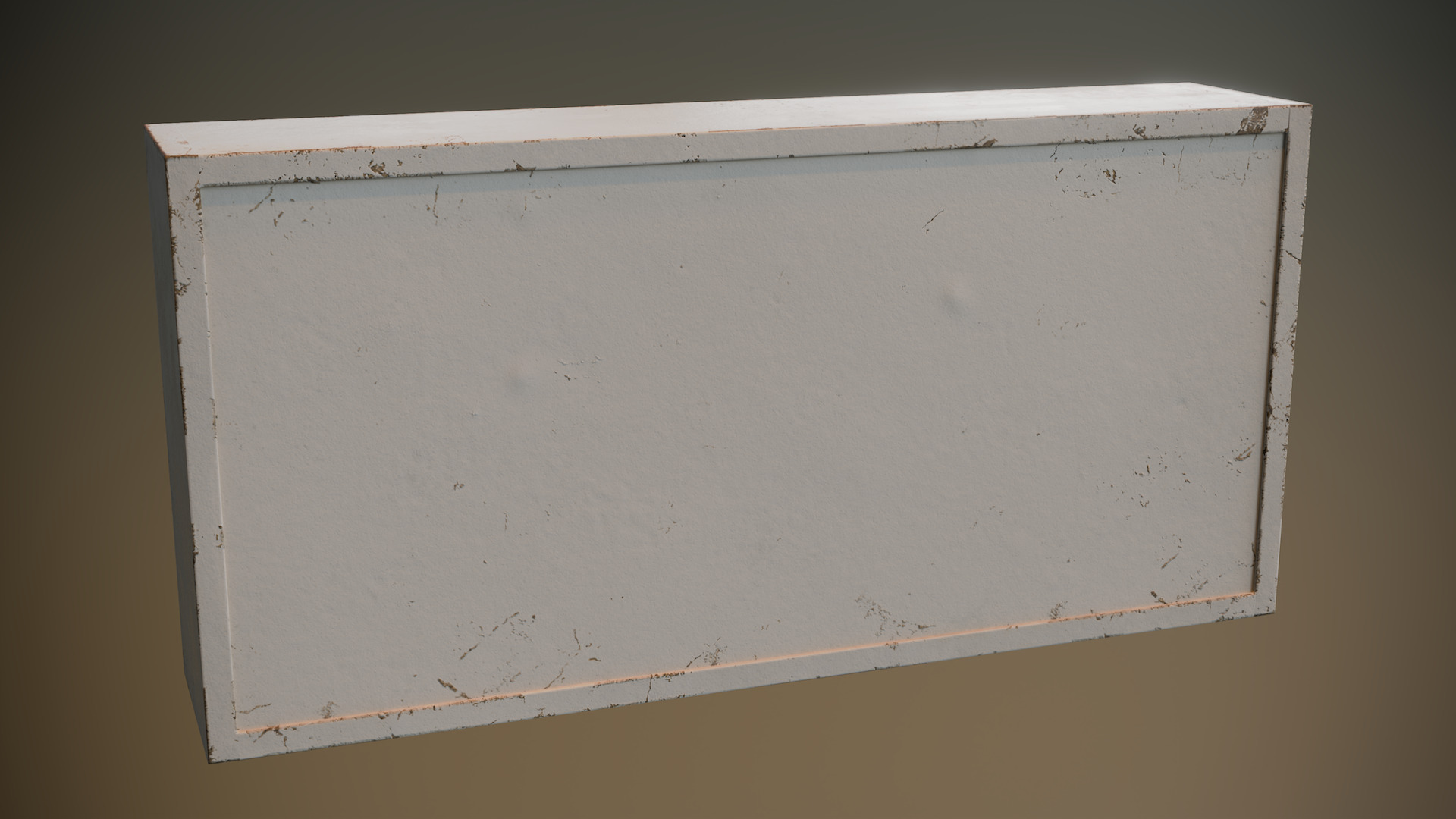 Sliding Door First Aid Cabinet Low-poly 3D model_5