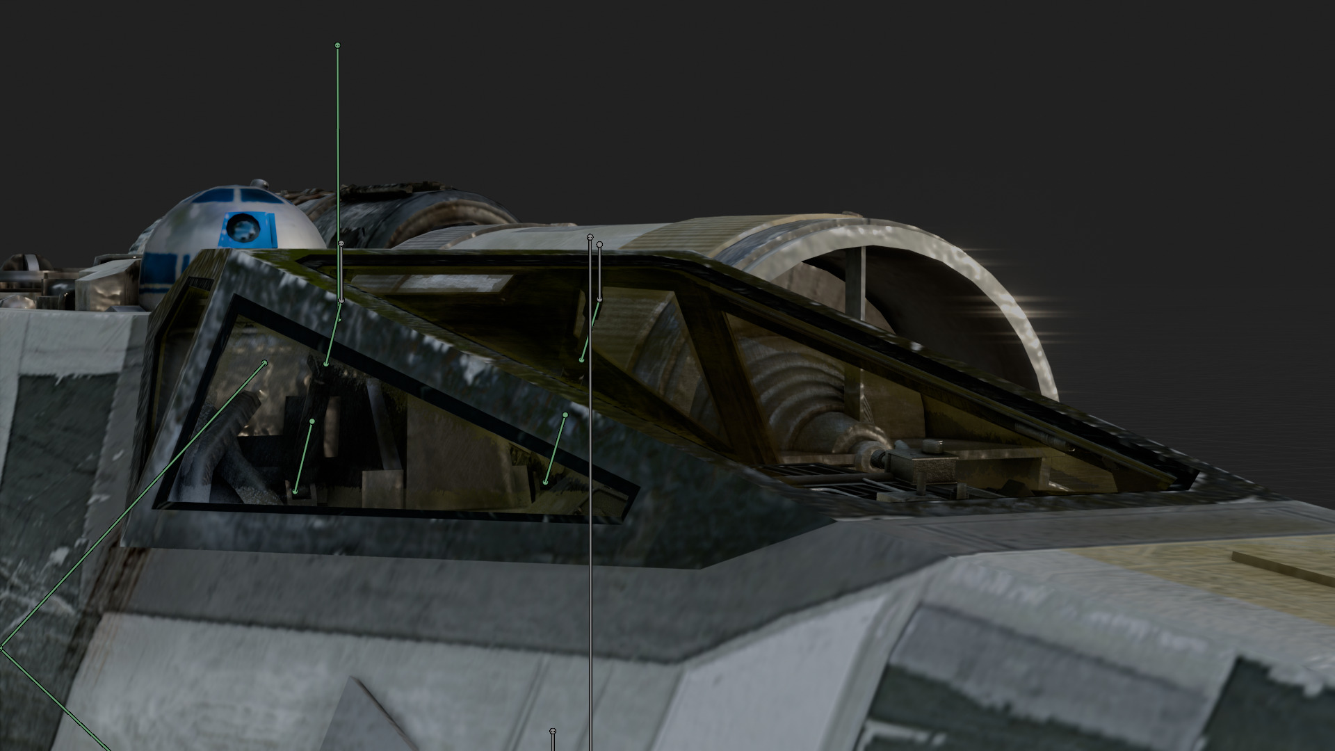 X Wing Starfighter 3D Model Star Wars PBR Blender FBX OBJ Low-poly 3D model_4