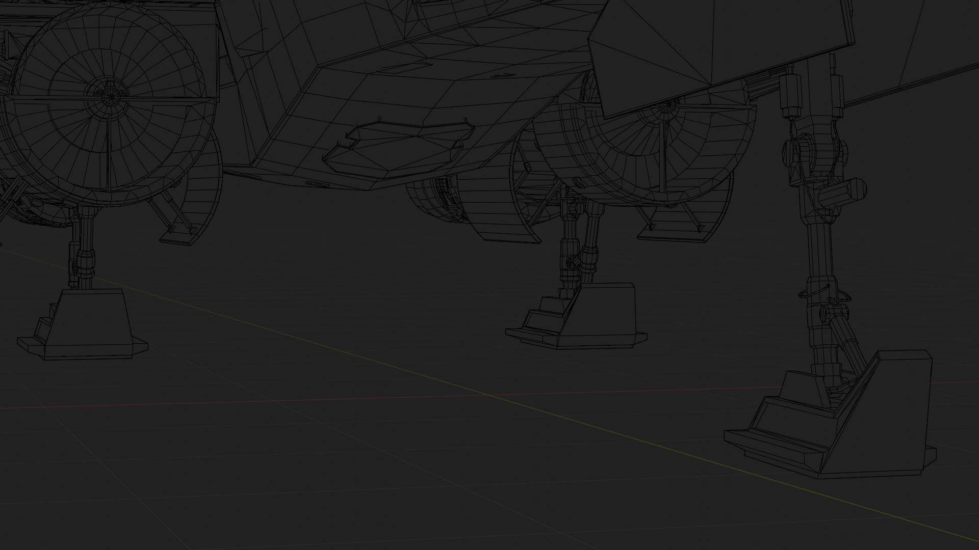 X Wing Starfighter 3D Model Star Wars PBR Blender FBX OBJ Low-poly 3D model_22