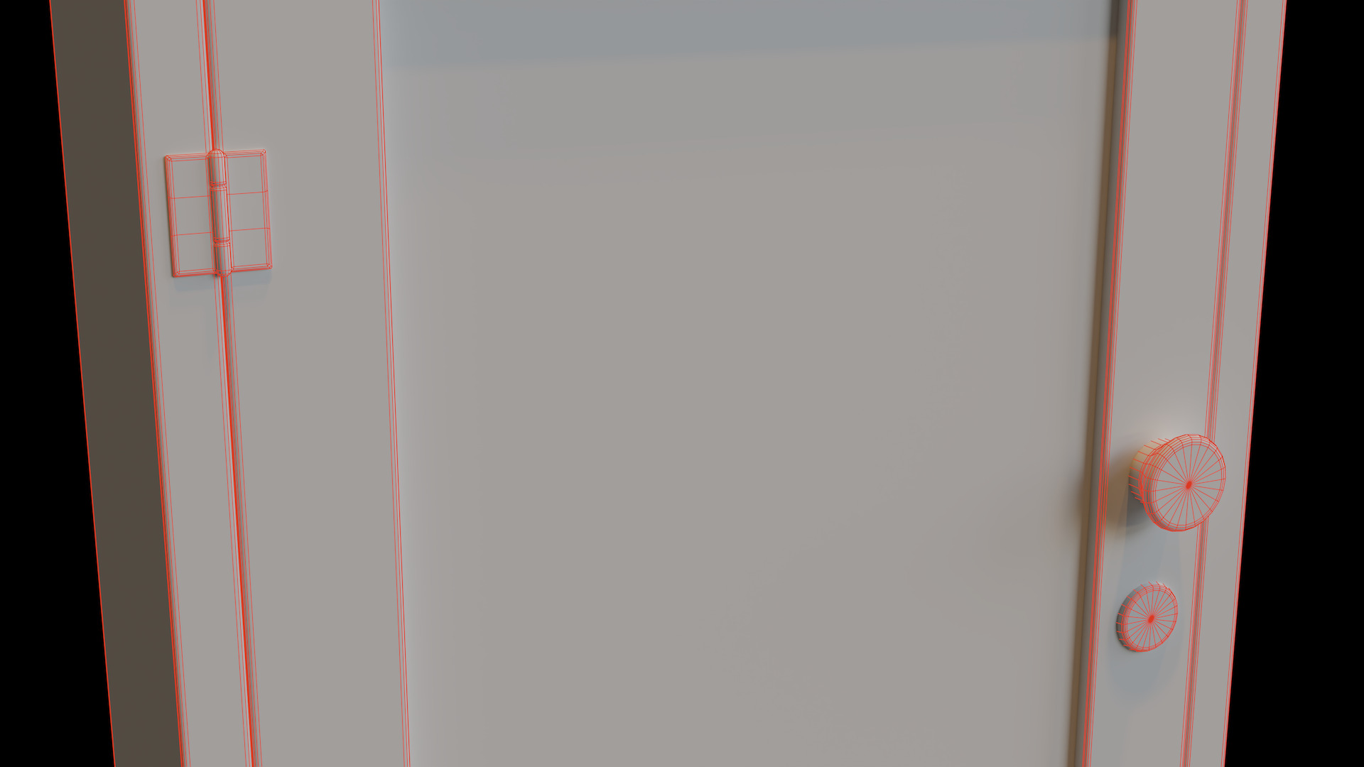 Glass Door First Aid Cabinet Low-poly 3D model_7