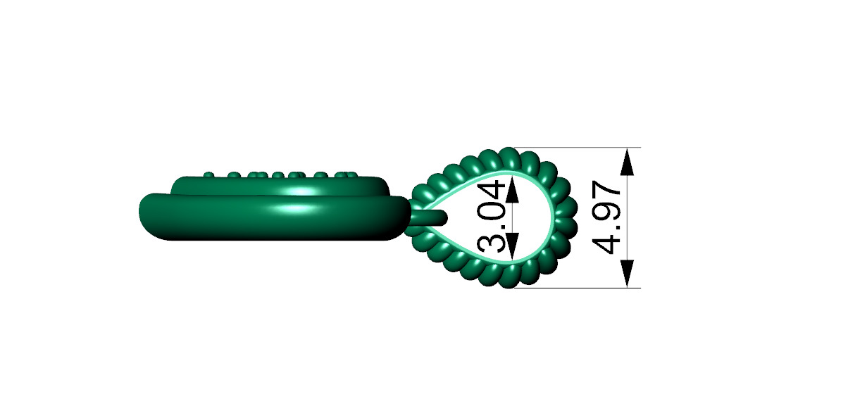 Heart Pendant with Diamond 3D print model_11