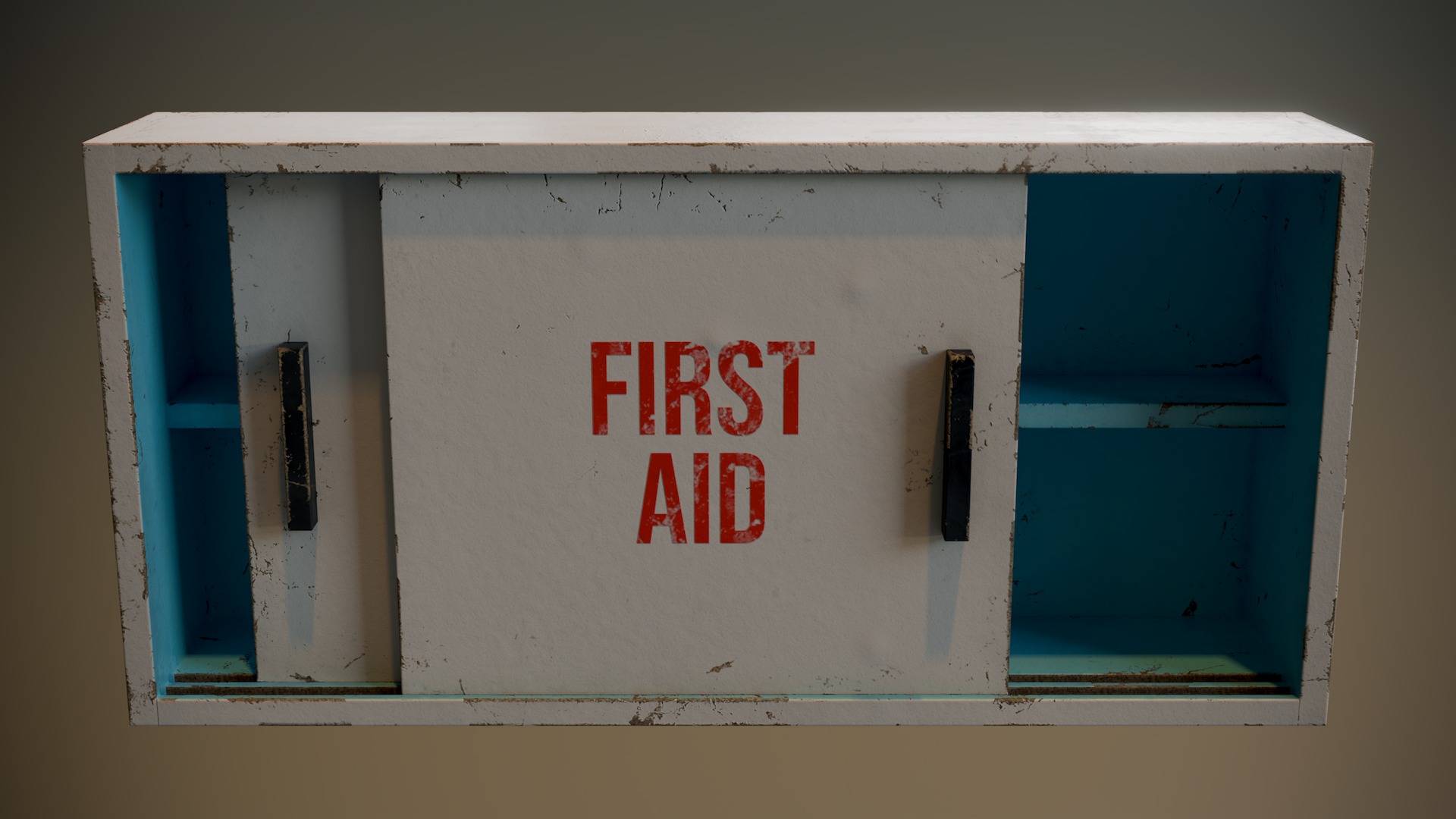 First Aid Cabinet Set 3D Model Collection_5