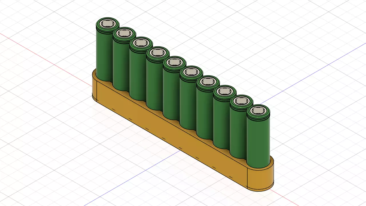 10 slot 18650 spotwelding jig Free 3D print model