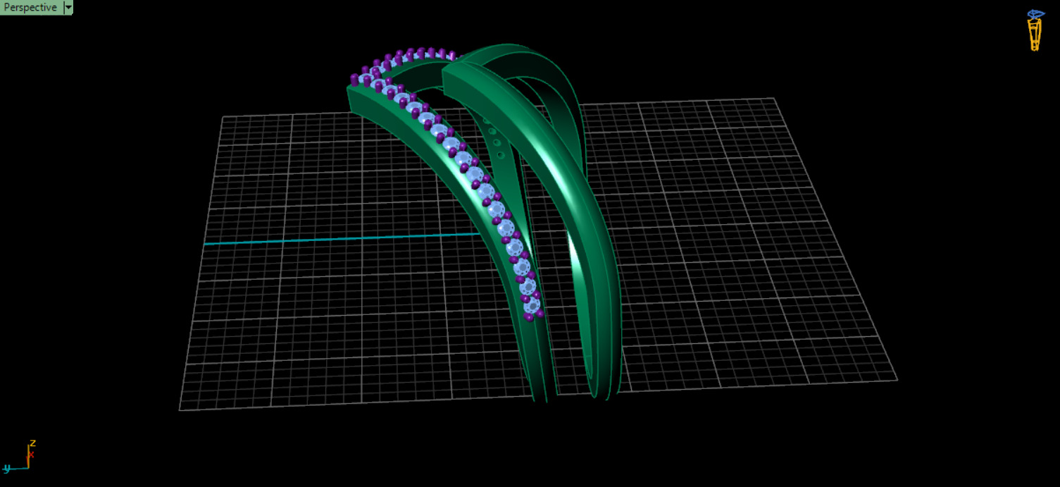 Modern Diamond Ring 3D print model_19