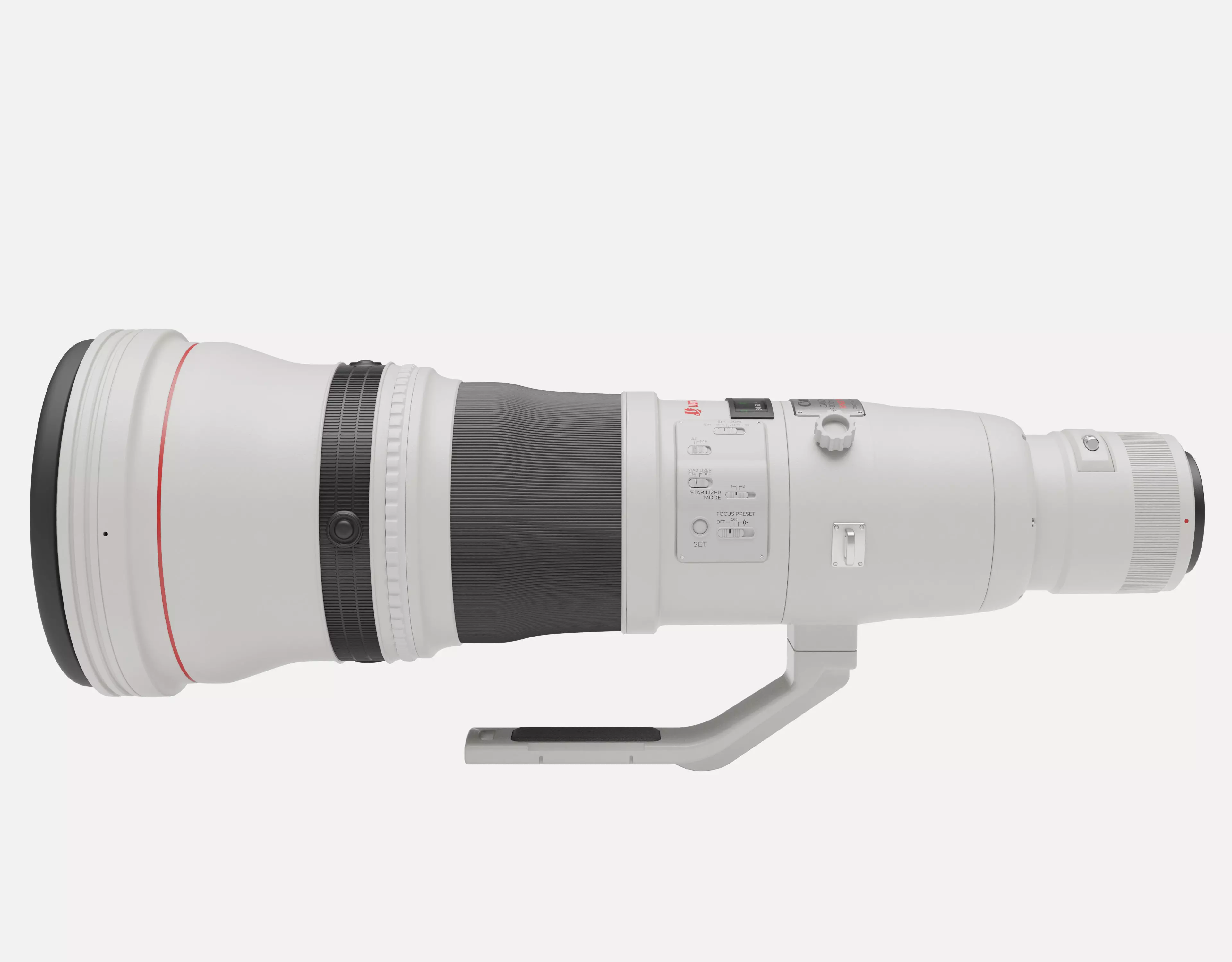 Canon EF 800mm usm Camera Lens Free low-poly 3D model