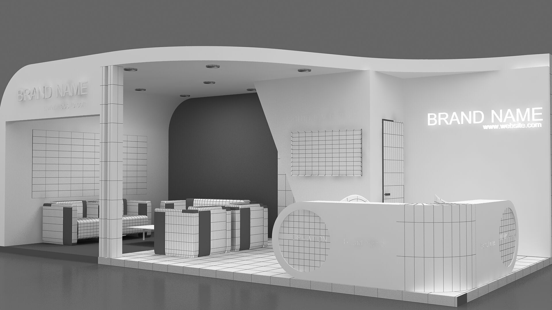 Exhibition 3D 3D model_7