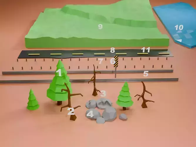 Stylized game ready forest