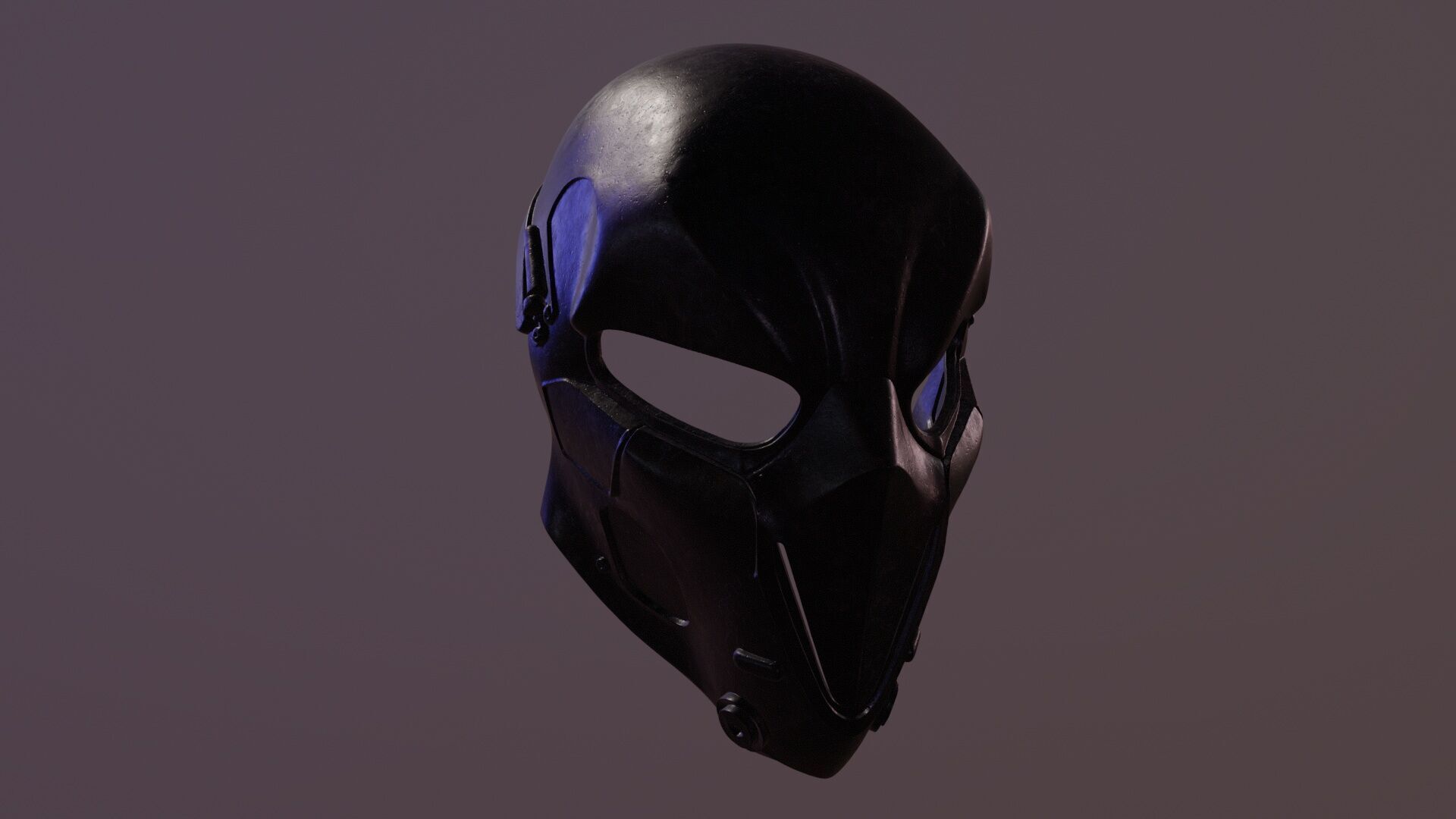 Ballistic Mask - Armored - Helmet Low-poly 3D model_11