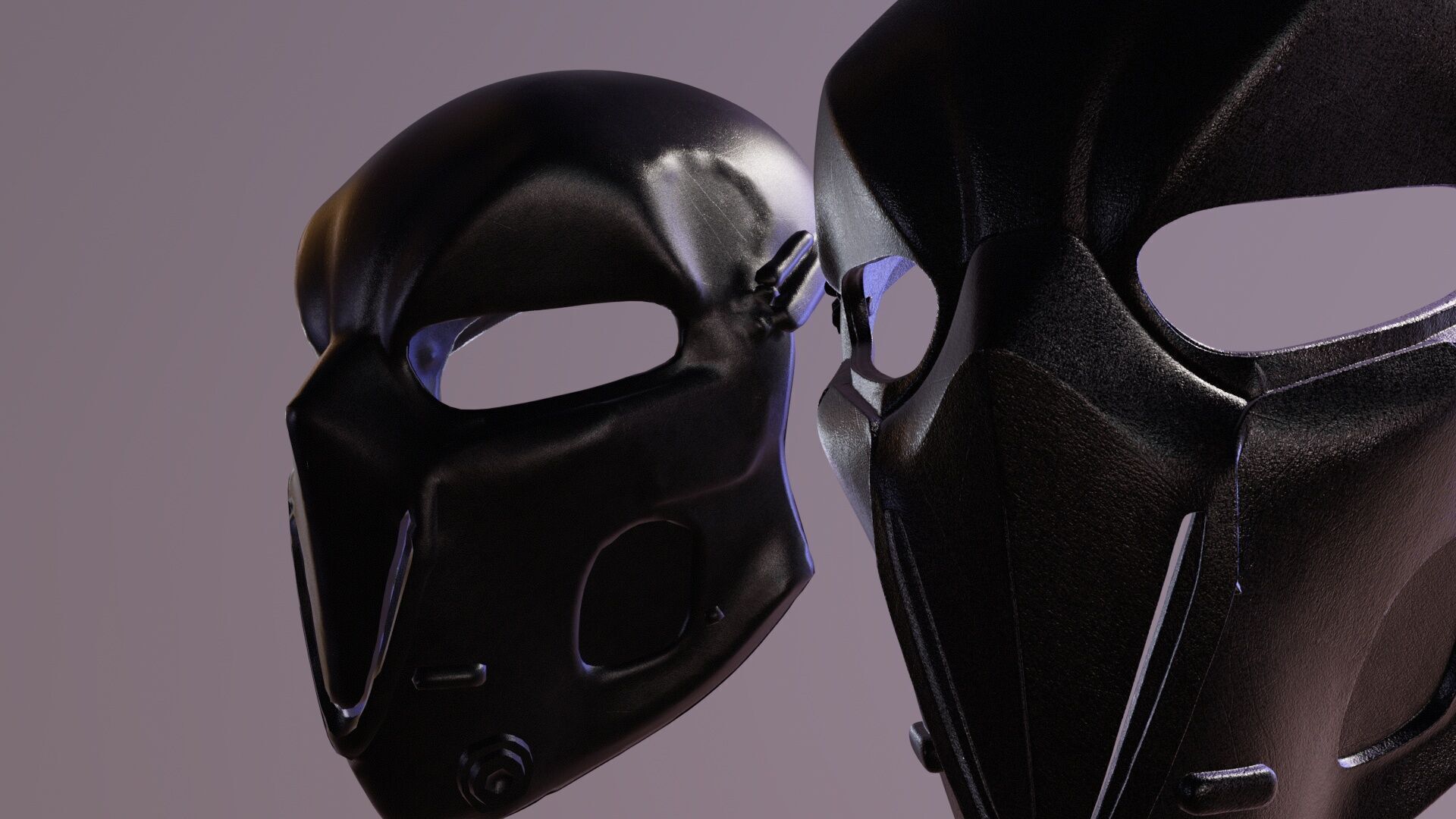 Ballistic Mask - Armored - Helmet Low-poly 3D model_18