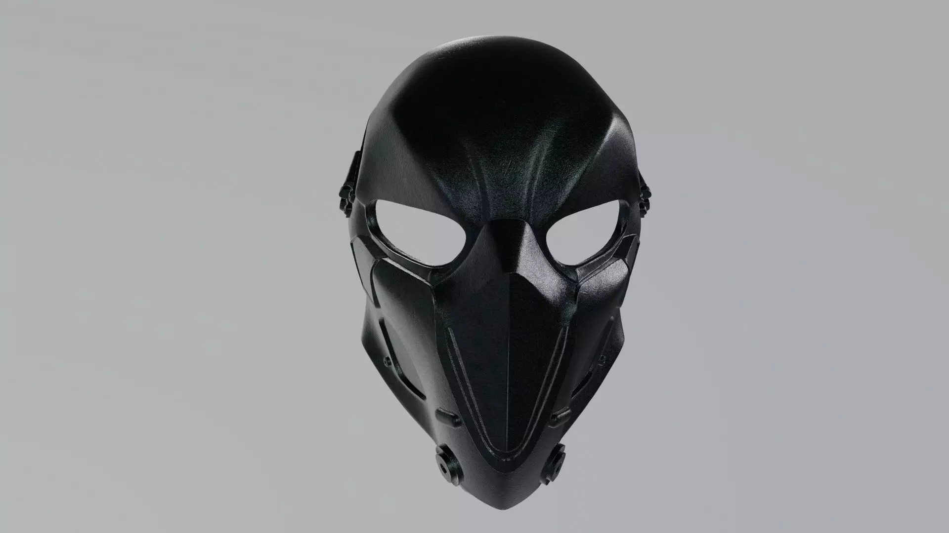 Ballistic Mask - Armored - Helmet Low-poly 3D model_0