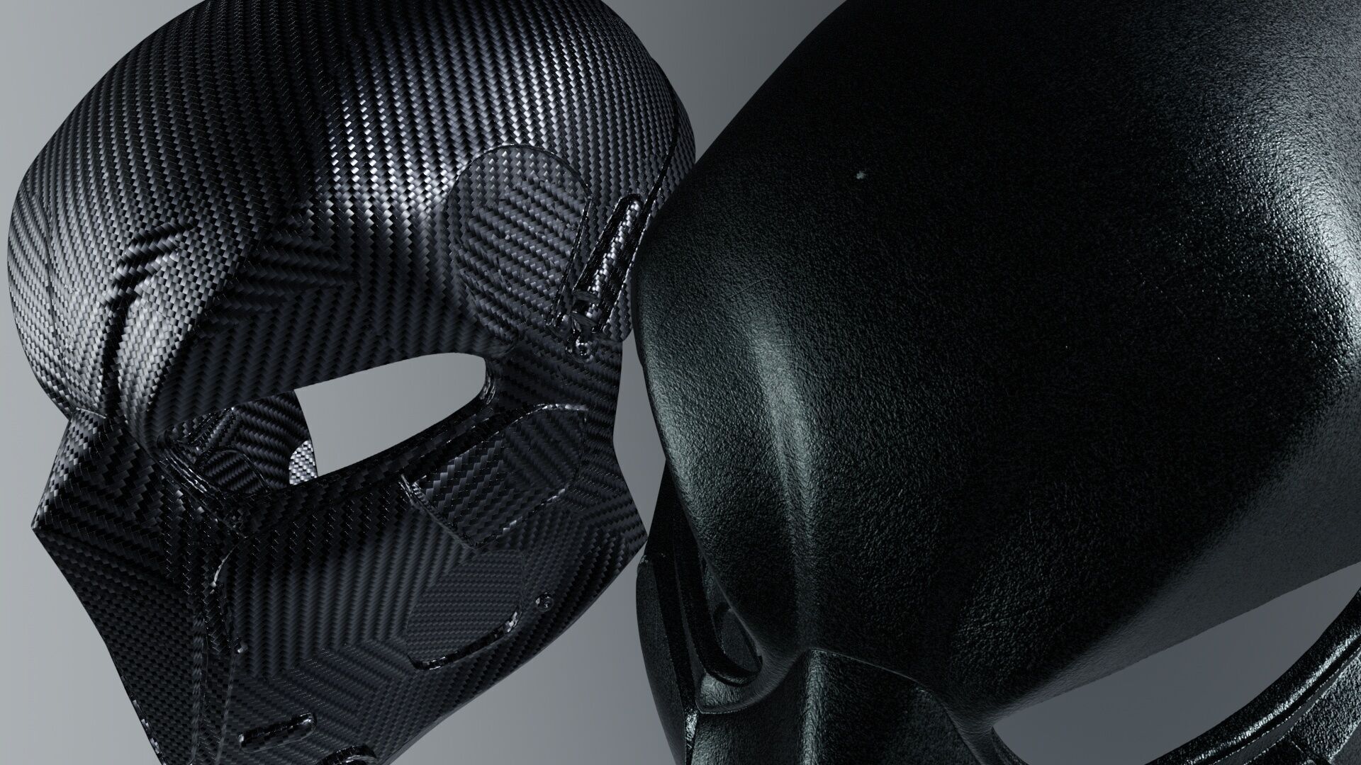 Ballistic Mask - Armored - Helmet Low-poly 3D model_16