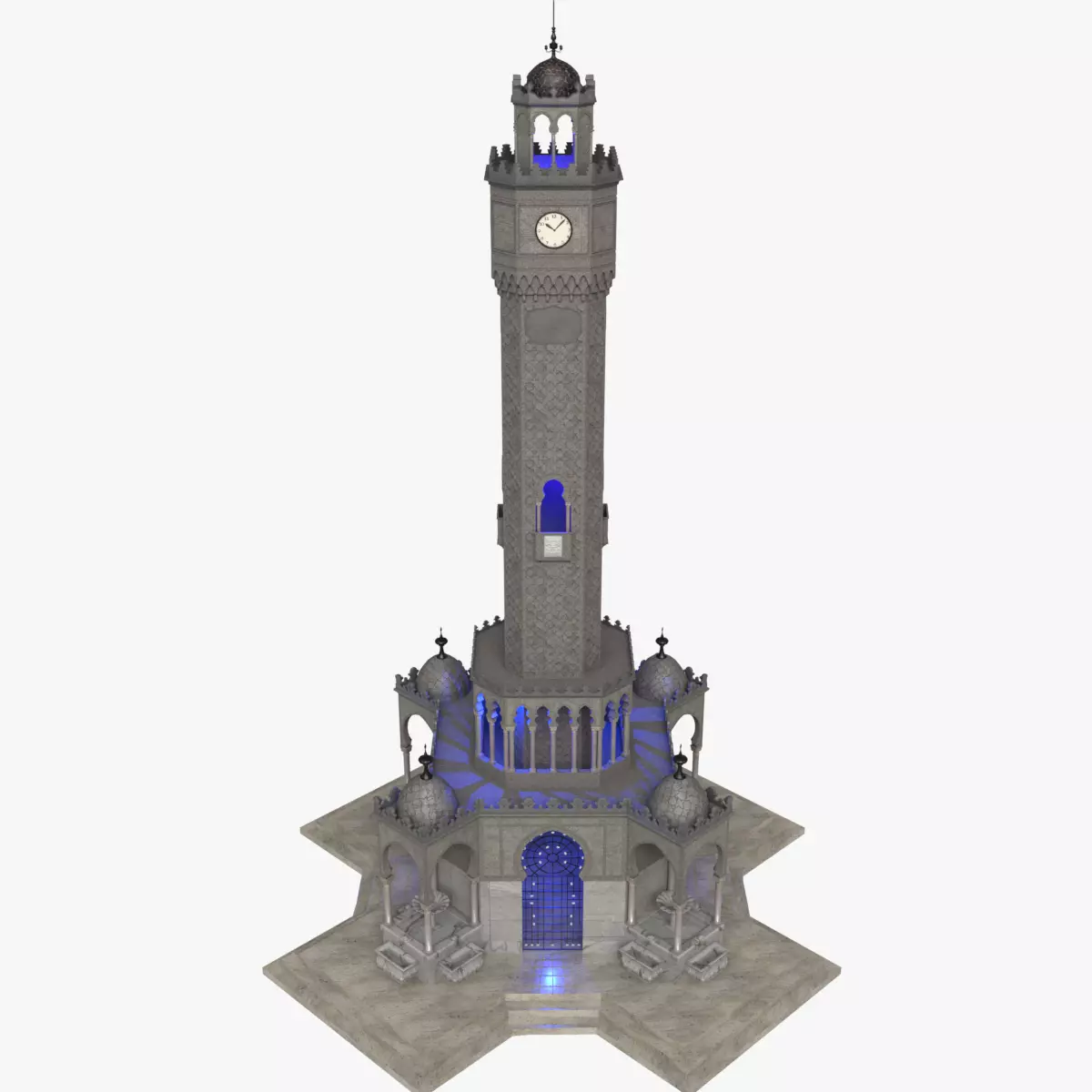 Clock Tower 3D model_0