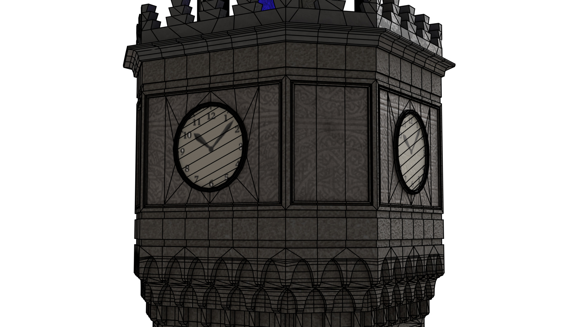 Clock Tower 3D model_16