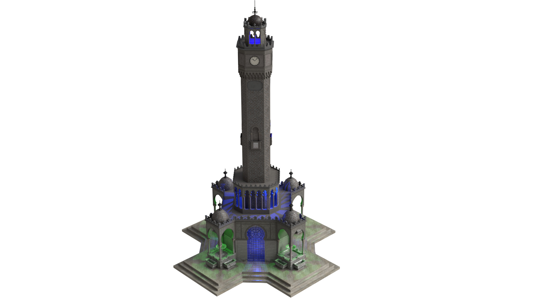 Clock Tower 3D model_10