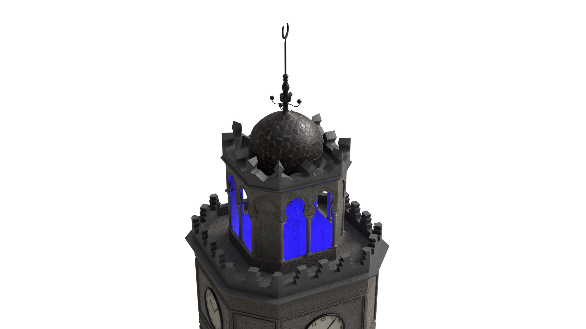 Clock Tower 3D model_6