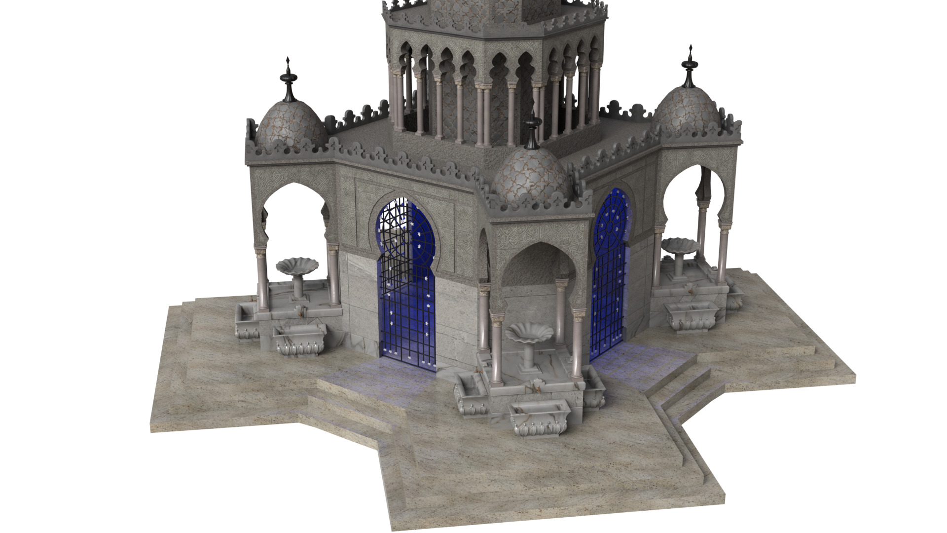 Clock Tower 3D model_2